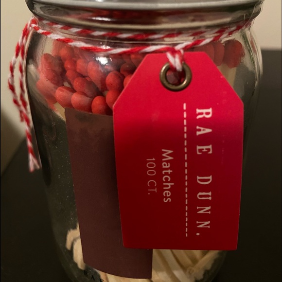 Rae Dunn Valentines Day jar with with matches - Picture 2 of 3